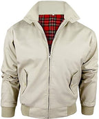 MENS HARRINGTON JACKET CLASSIC RETRO SCOOTER 1970'S
