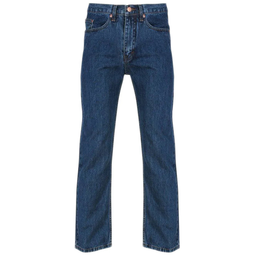 MENS COTTON DENIM JEANS STRAIGHT LEG CLASSIC FIT HEAVY DUTY WORK JEANS CASUAL DESIGNER STYLE ZIP FLY BELT LOOP POCKET TROUSERS