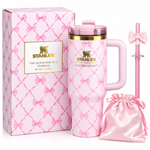Load image into Gallery viewer, Stanley x LoveShackFancy Quencher 40oz Tumbler with Bow