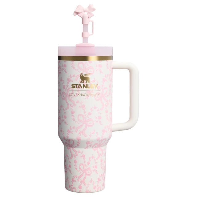 Stanley x LoveShackFancy Quencher H2.0 FlowState 40oz Tumbler with Bow Straw Topper