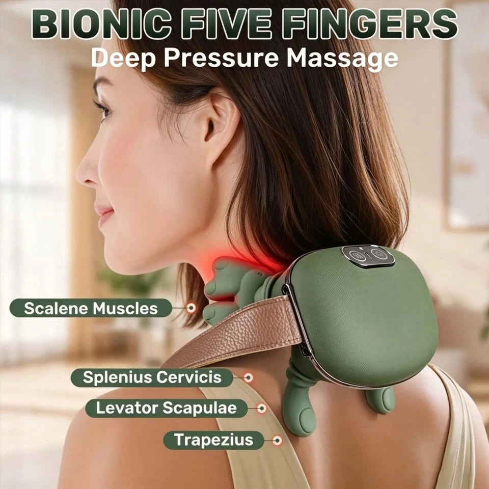Portable neck and shoulder massager for home, office and car