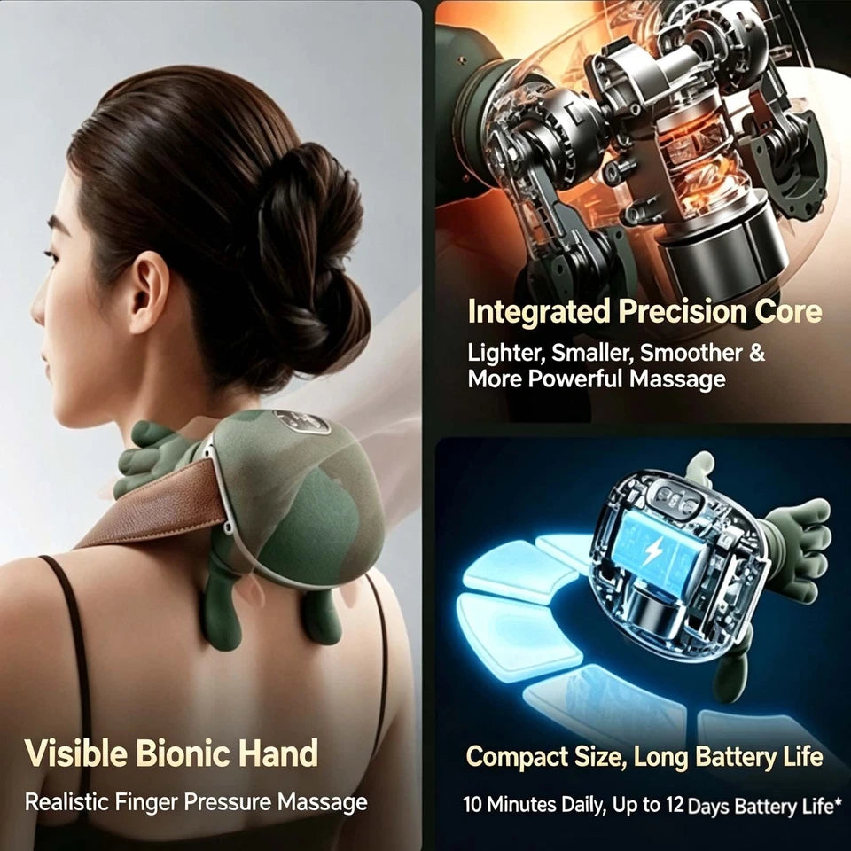 Kneading nodes of the heated neck massager