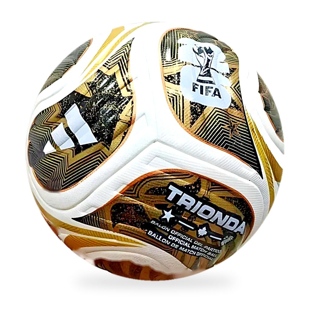 Adidas Trionda Final Pro Football Size 5 – World Cup 2026 Gold Ball With Box For Christmas Gift